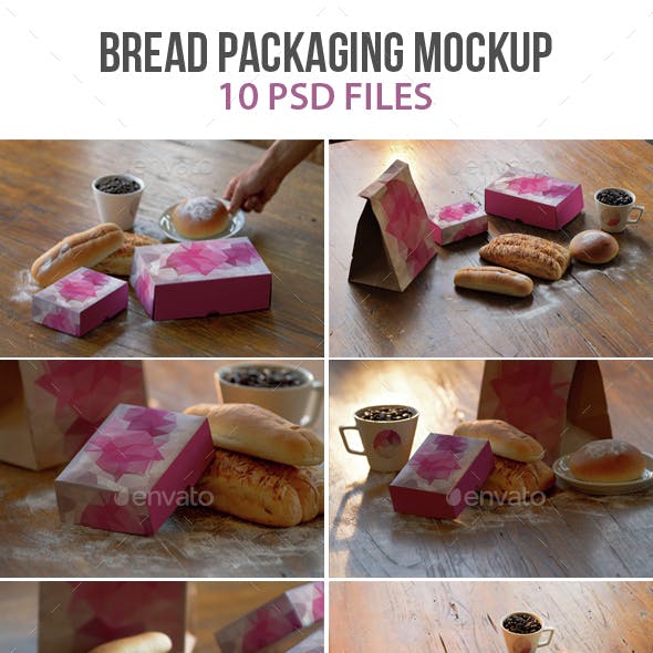 120+ Best Bread Packaging Mockup Templates Free & Premium