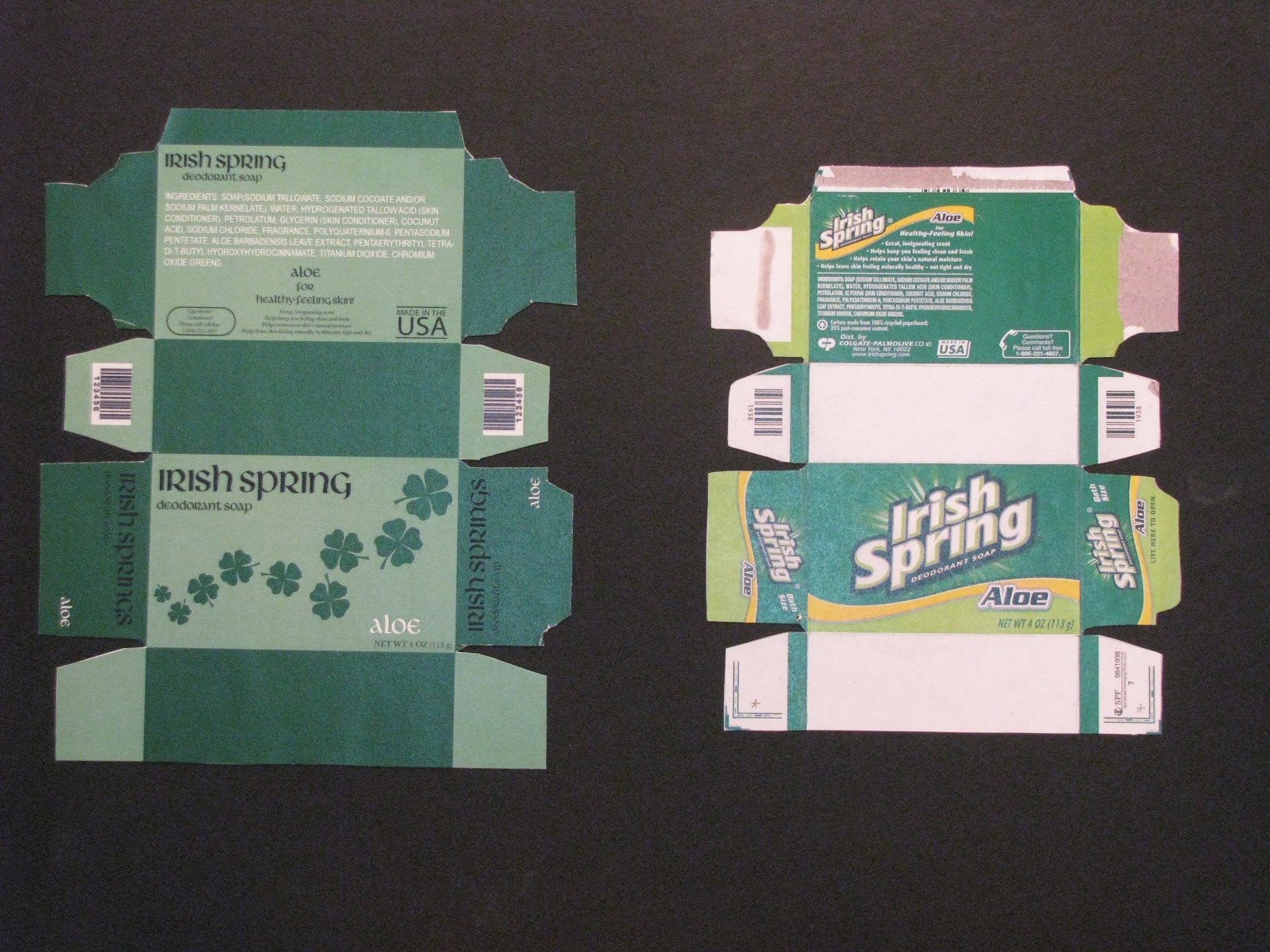 Samantha McLendon Irish Spring Soap Box and Ad Design