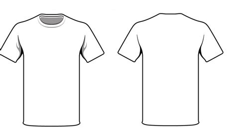 White T Shirt Template Front And&nbsp;Back