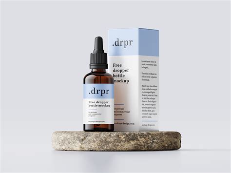 Dropper Bottle Mockup Free&nbsp;Psd