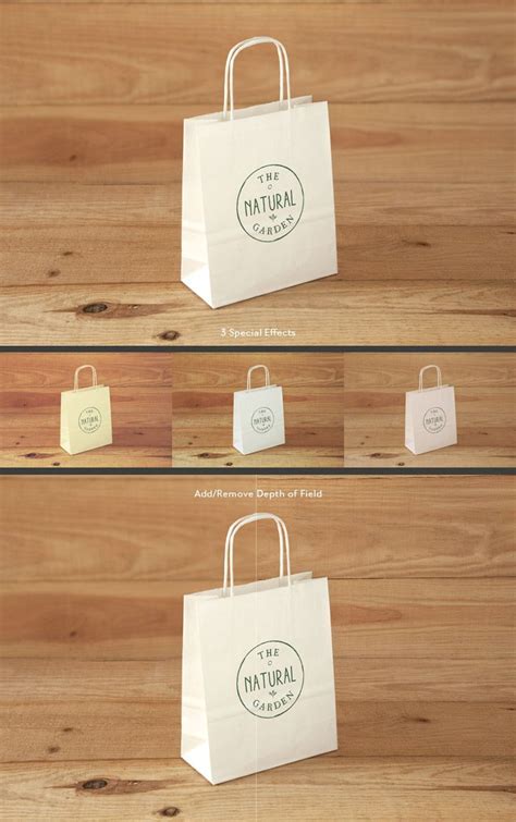 White Kraft Bag&nbsp;Mockup