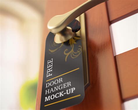 Door Hanger Free&nbsp;Mockup
